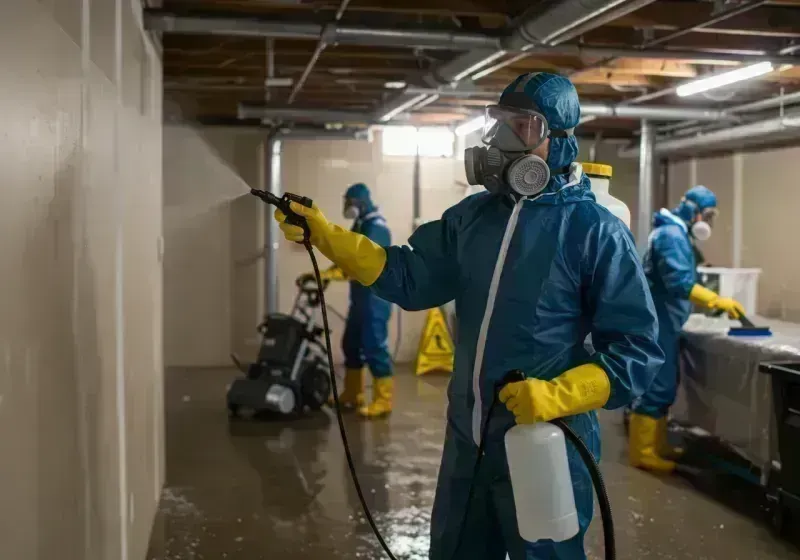 Basement Sanitization and Antimicrobial Treatment process in Montrose County, CO