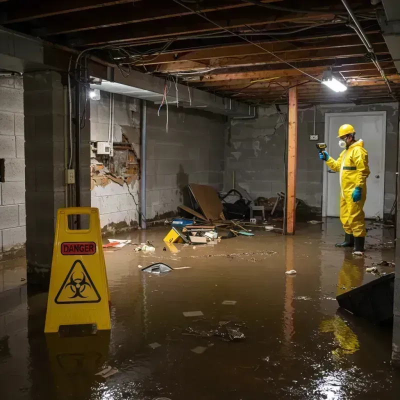 Flooded Basement Electrical Hazard in Montrose County, CO Property