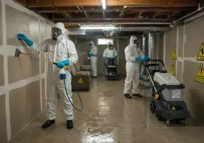 Basement Moisture Removal and Structural Drying process in Montrose County, CO